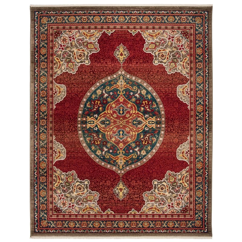 SAFAVIEH Kashan Patrice Oriental Rug with Fringe