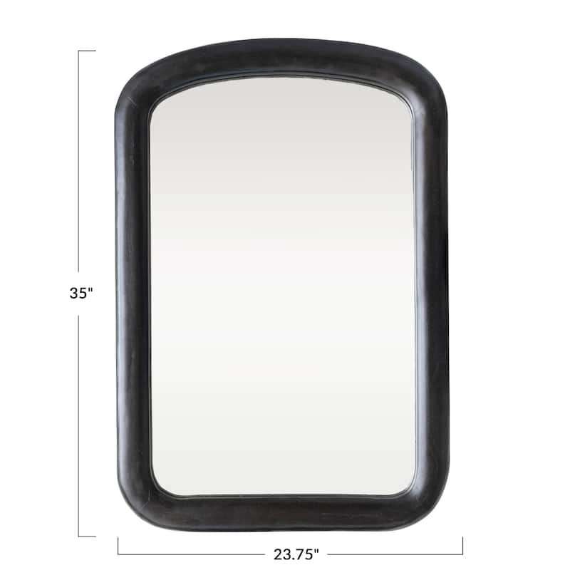 Mango Wood Framed Wall Mirror - 23.5"L x 1.5"W x 35.0"H