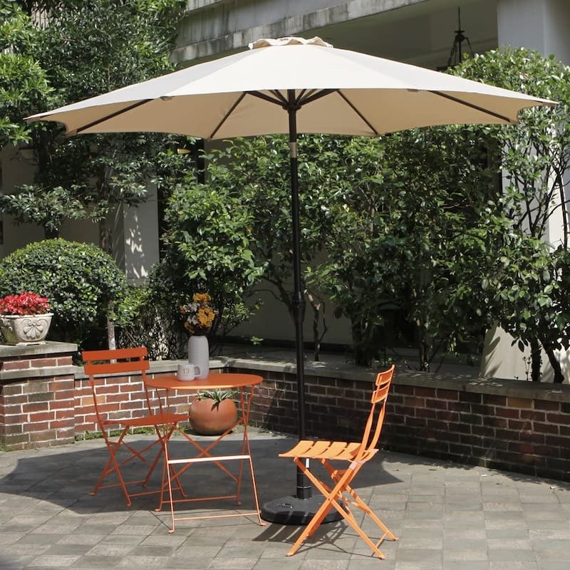 9FT Outdoor Market Patio Umbrella with Push Button Tilt and Crank,Table Umbrella,Swimming Pool Umbrella