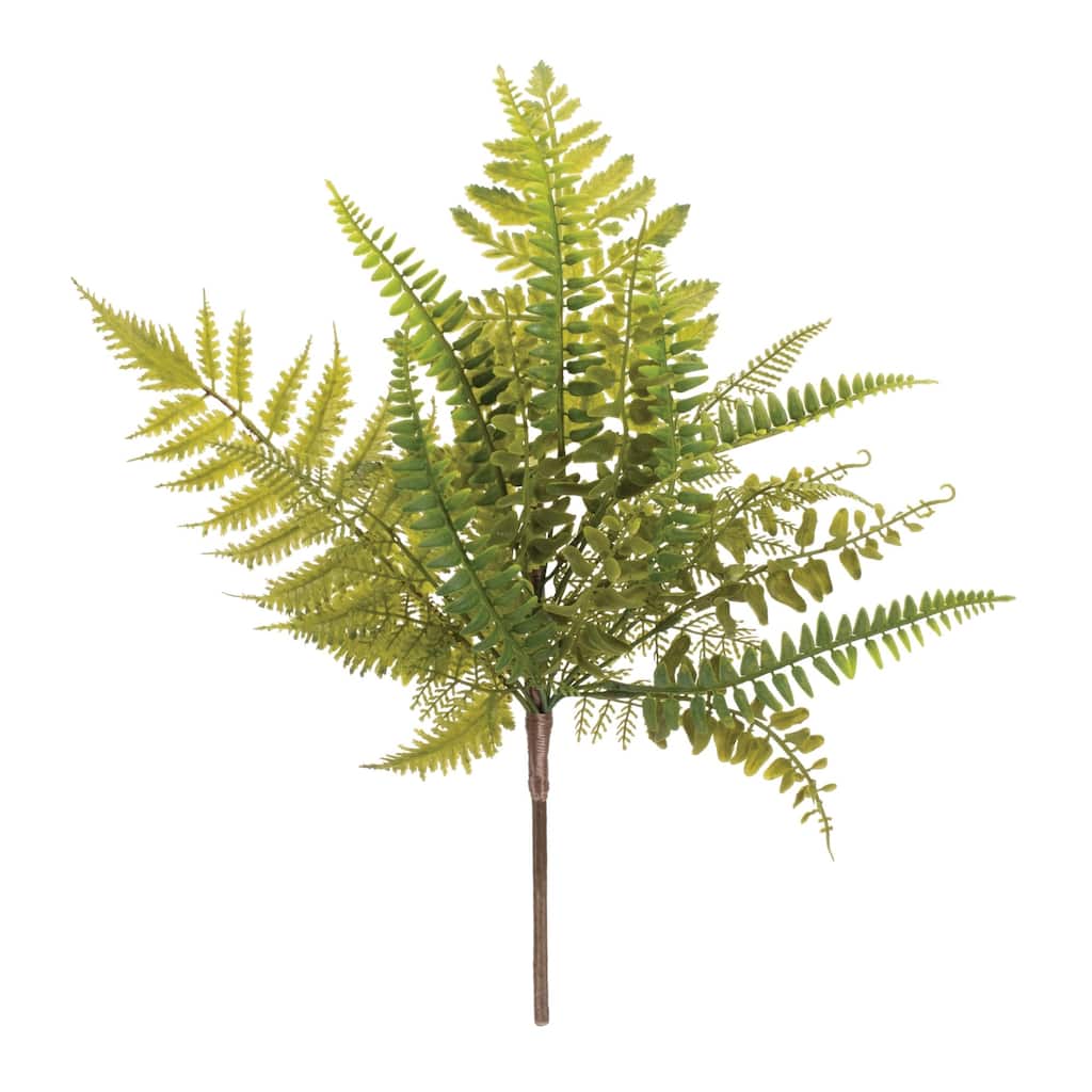 Artificial Mixed Fern Foliage Sprays - 16.5" - Green - Set of 6