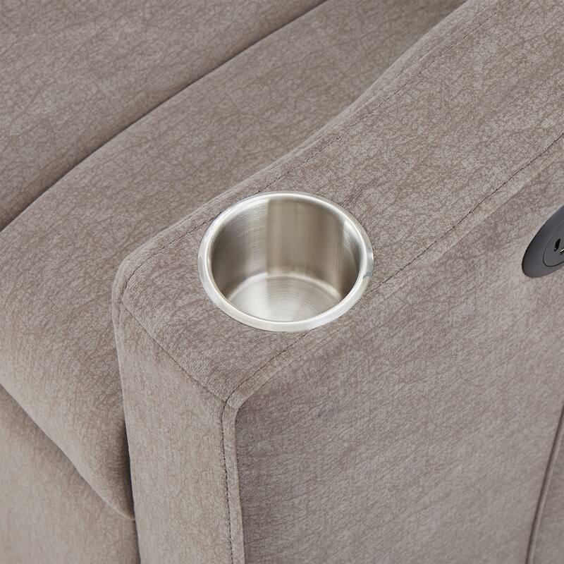 55.9" Convertible Sofa Bed Loveseat Sofa with Three USB Ports