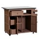 preview thumbnail 35 of 53, Extendable Solid Wood Kitchen Island with Stainless Top Drawers and Wheels