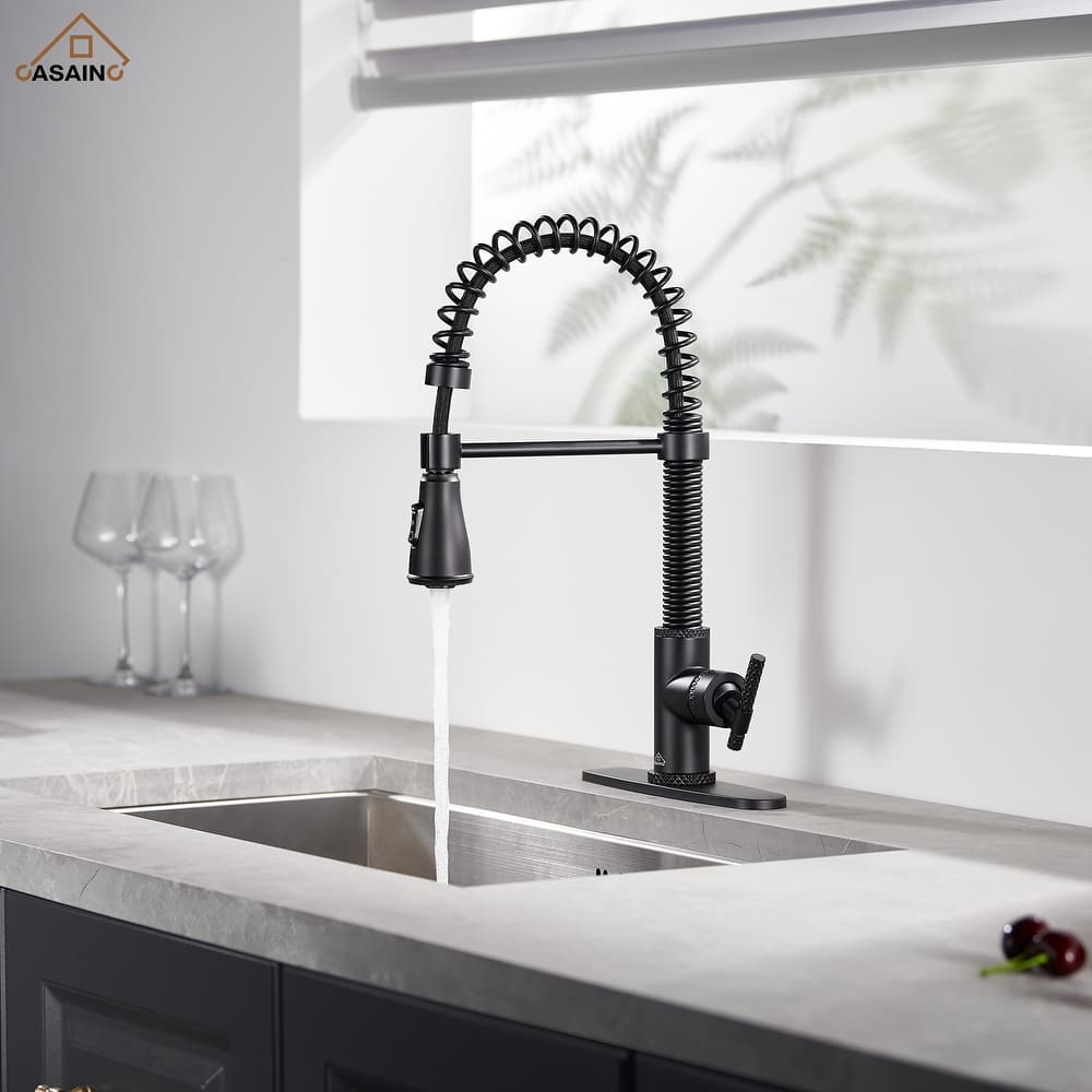 Single Handle Pull Down Sprayer Kitchen Faucet