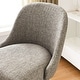 preview thumbnail 78 of 81, Leick Home Upholstered Barrelback Counter Stool with Metal Base