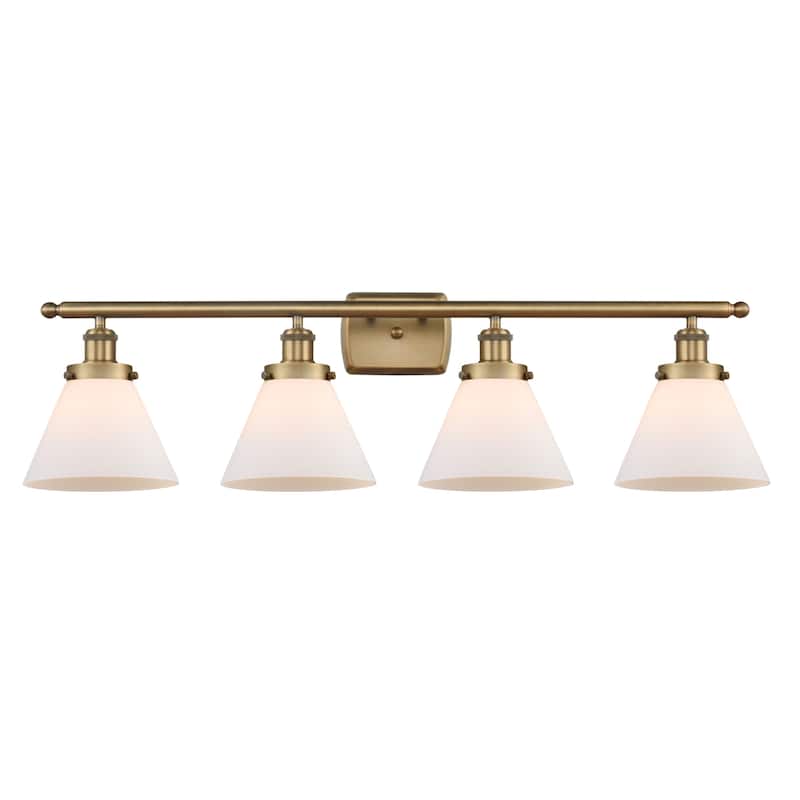 Innovations Lighting 916-4W-11-38 Cone Vanity Cone 4 Light 38" Wide
