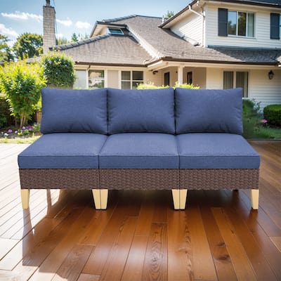 Outdoor Patio Sectional Sofa Wicker Sofa