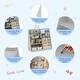 preview thumbnail 4 of 5, Gray Kids Bookshelf for Nursery Toddler Baby Sling Book Rack Adjustable Shelf Children Bookcase Book Storage Organizer 4 Tier