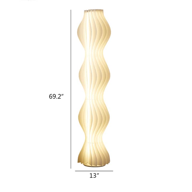 69" Modern LED Column Floor Lamp for Bedrooms and Living Rooms