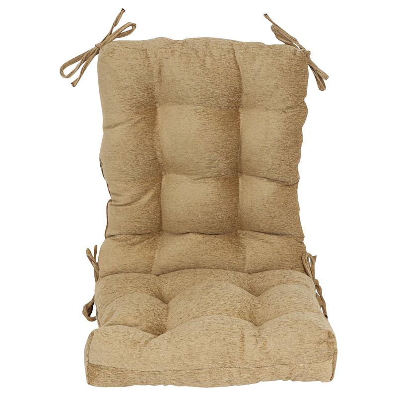 Jacquard Chenille Tufted Chair Cushion