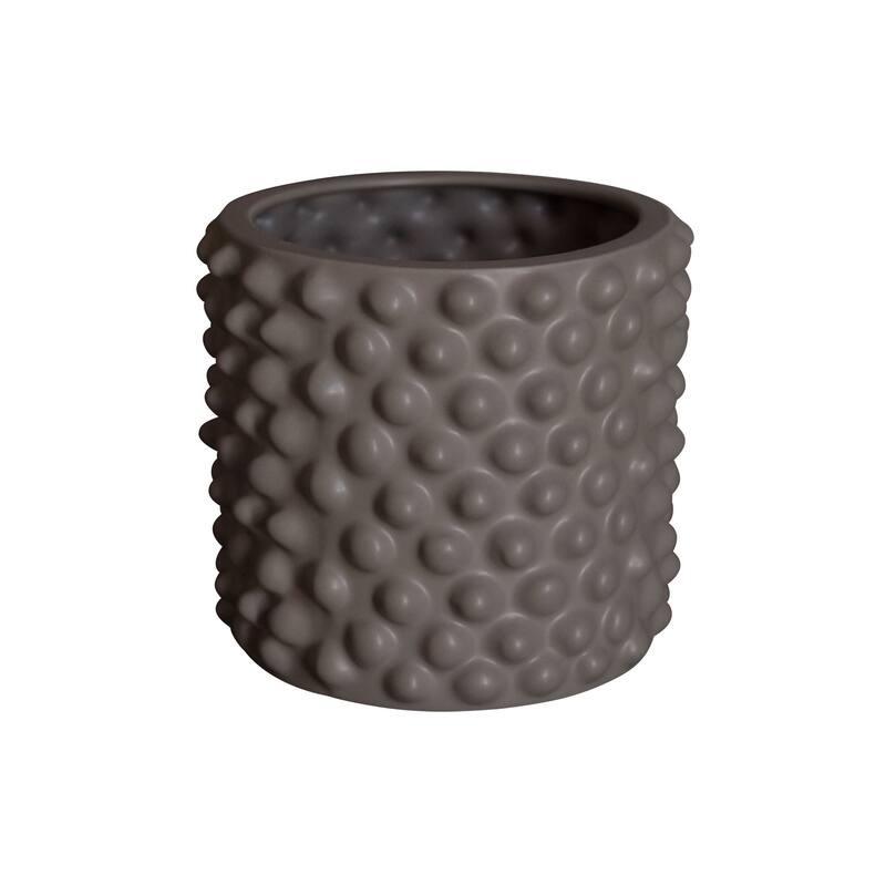 Small Ceramic Flower Pot - 8.25" - Gray