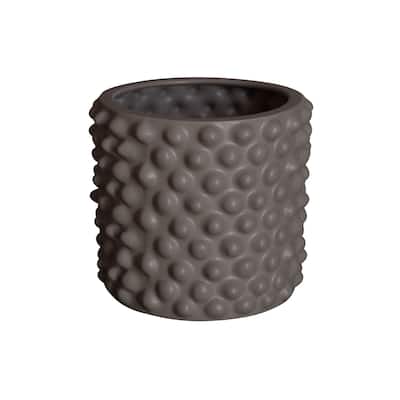 Small Ceramic Flower Pot - 8.25" - Gray