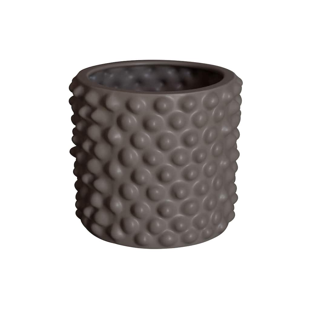 Small Ceramic Flower Pot - 8.25" - Gray
