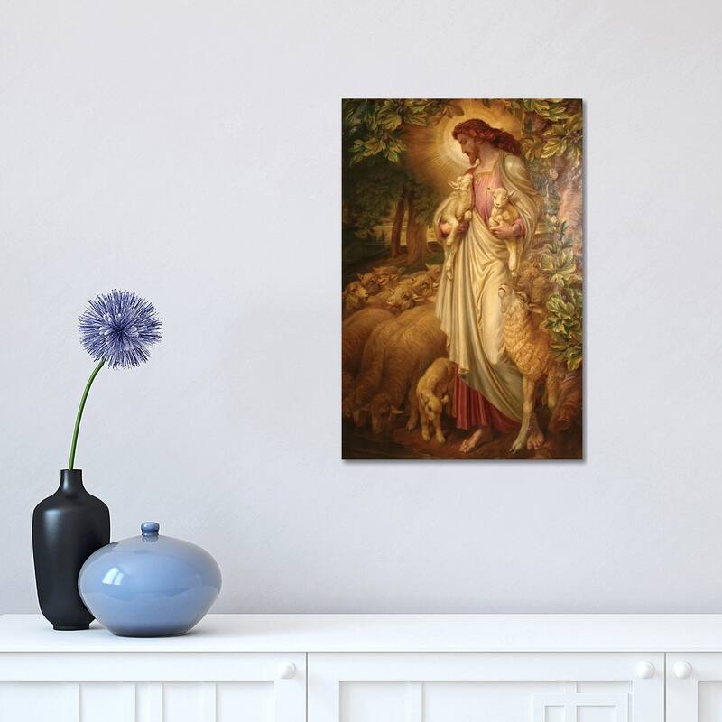 iCanvas "The Good Shepherd" by Frederic James Shields Canvas Print - 18x12x1.5