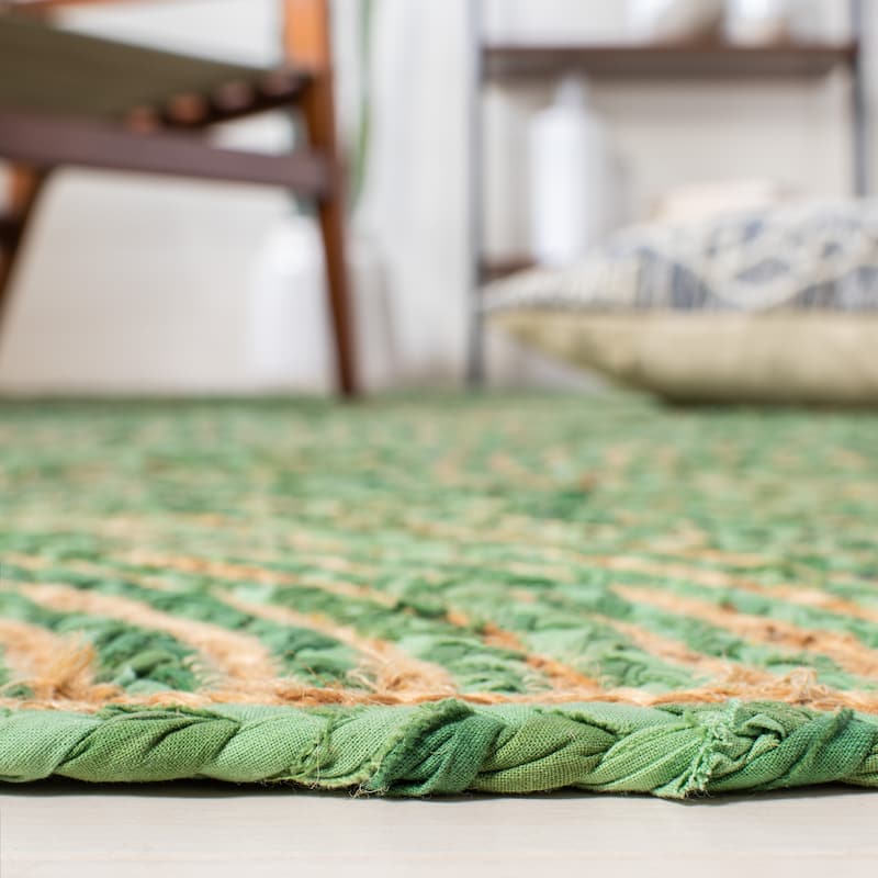 SAFAVIEH Handmade Cape Cod Eulogia Coastal Jute Rug