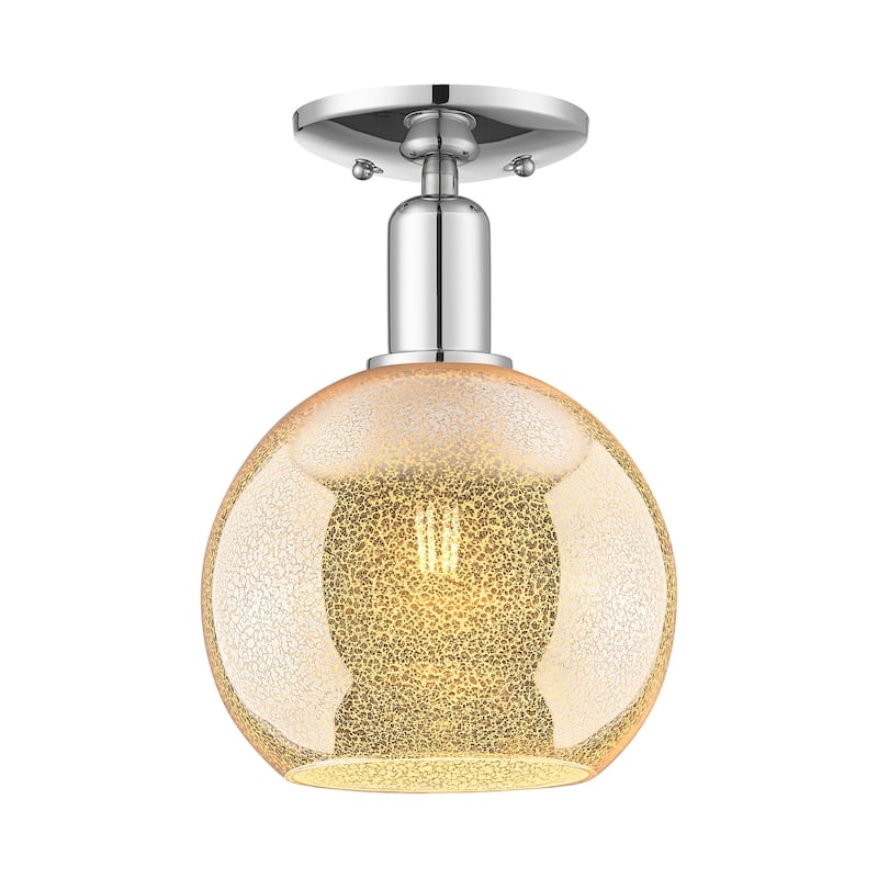 Innovations Lighting 716-1C-12-8 Athens Semi-Flush Athens 8" Wide - Polished Chrome / Mercury