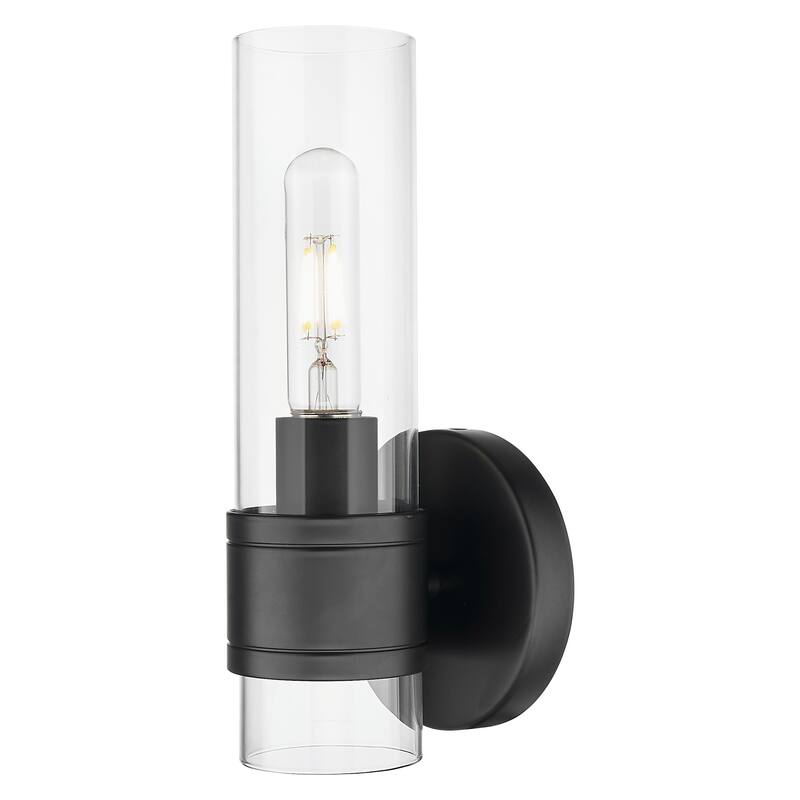 Innovations Lighting 467-1W-G467-CL Arden 11" Tall Bathroom Sconce - Matte Black