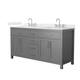 Option Dark Gray / Giotto Quartz Top / Brushed Nickel