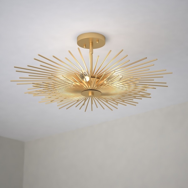 Mid century modern flush mount ceiling light discount