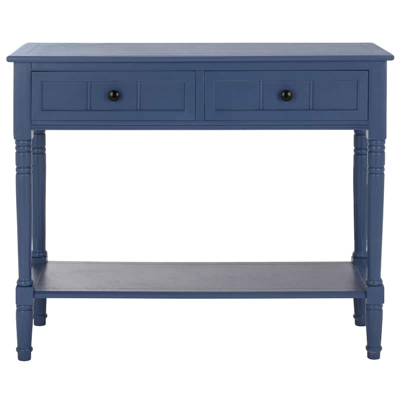 SAFAVIEH Camilla Grey 2-Drawer Console Table - 35.8" x 13.8" x 29.5" - 36"W x 14"D x 30"H