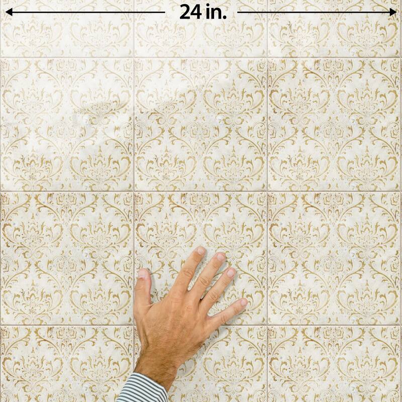 Merola Tile Milano Decor Daman Beige 7-7/8" x 7-7/8" Ceramic Wall Tile
