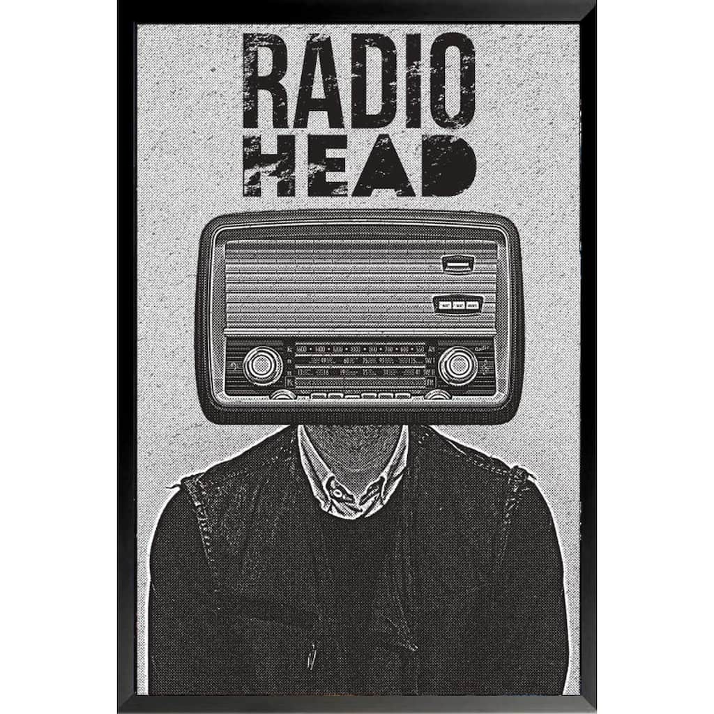 Radiohead Radio Framed Poster - 24 x 36 Inch
