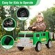 preview thumbnail 6 of 7, 12V Ride-On Car with Trash Bin and Parental Remote Control - 37" x 23" x 23"