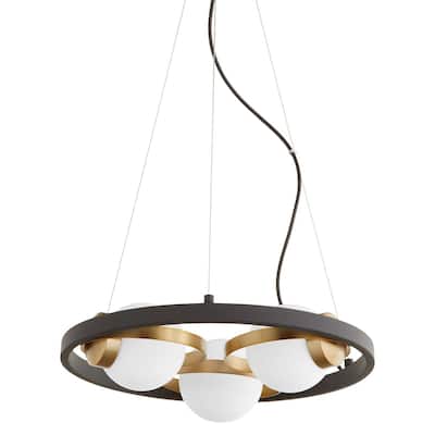 Quorum International 606-3-80 Nimbus 3 Light 18" Wide Ring Chandelier