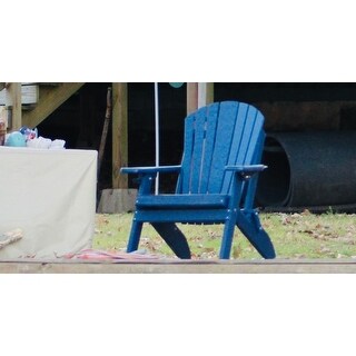 Folding Adirondack Chair w/ Cup Holder - Poly Lumber