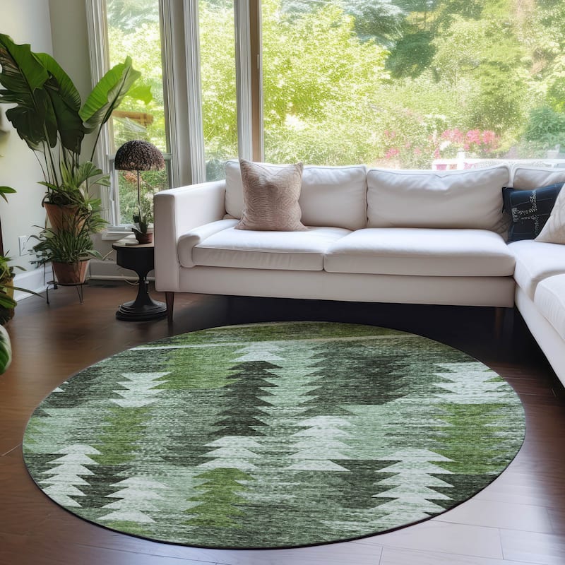 Machine Washable Indoor/ Outdoor Chantille Boho Moroccan Rug