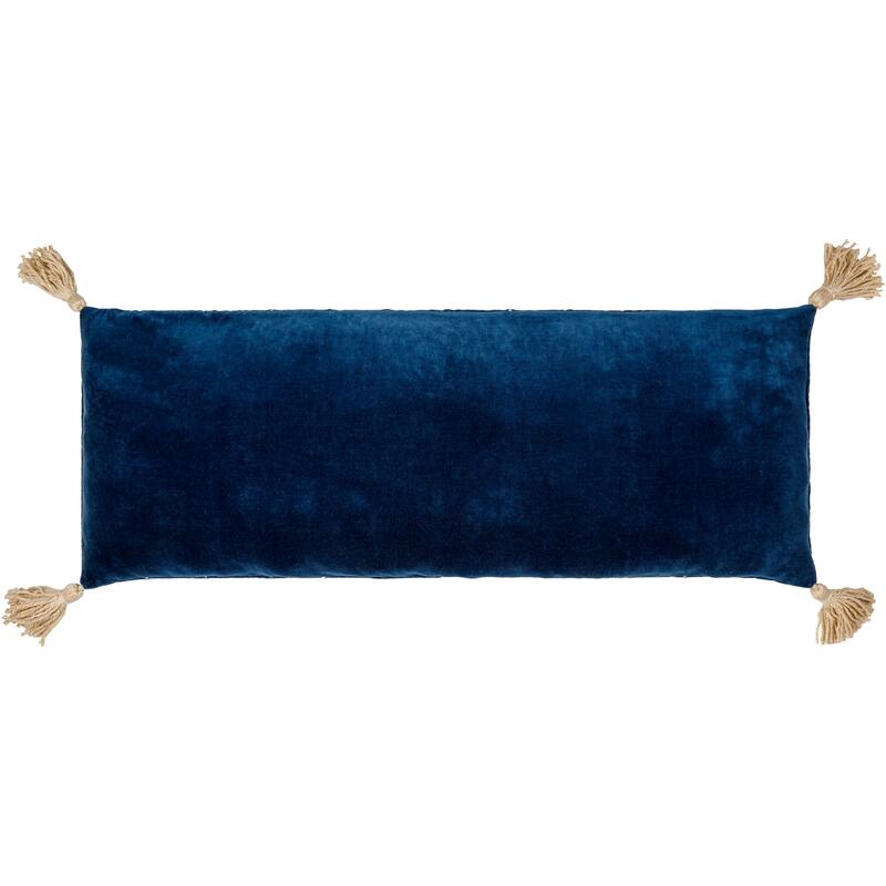 Lexy Thin Stripe Bright Lumbar Pillow with Corner Tassels