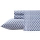 preview thumbnail 35 of 64, Laura Ashley Soft & Silky Sateen Printed Cotton Sheet Set King - Rosemarie Blue