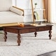 preview thumbnail 1 of 55, Rectangular 47" Wooden Coffee Table with Storage Drawer, Vintage Cocktail Table with Solid Wood Legs for Living Room Elegance