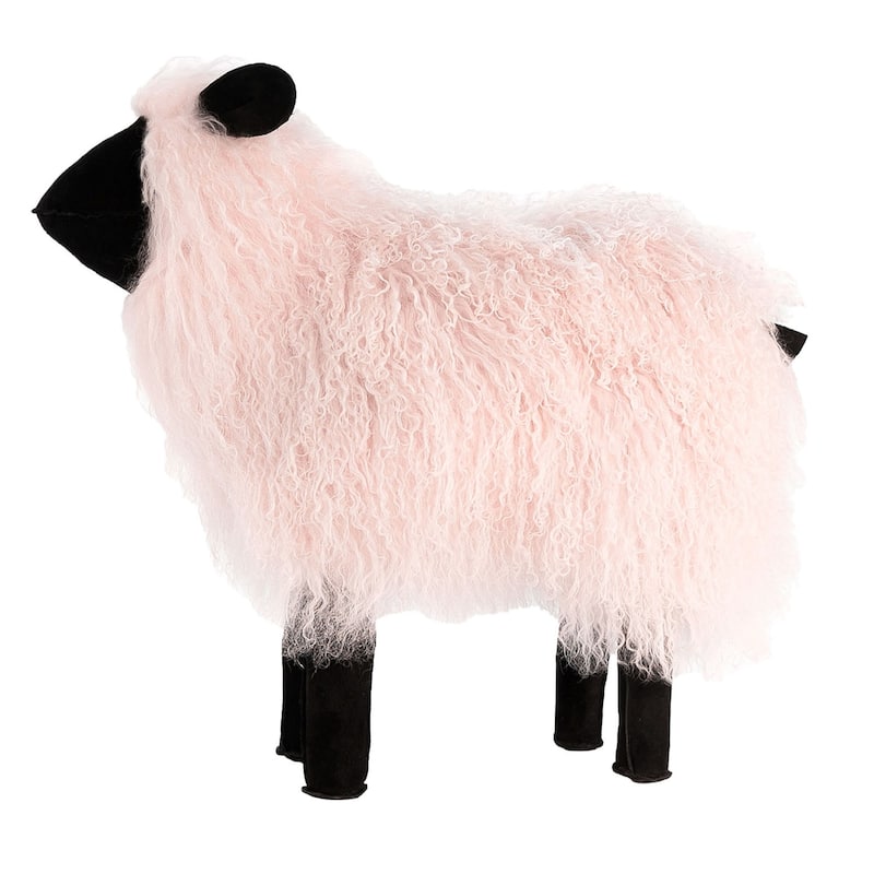 Tibetan Lamb Sheep - Medium - Baby Pink