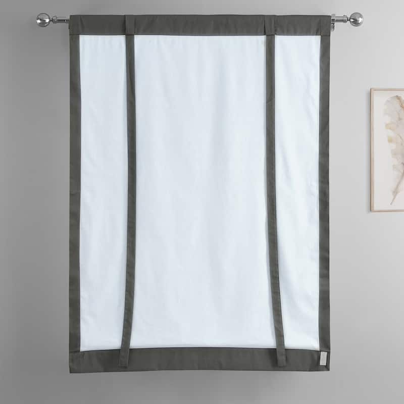 Exclusive Fabrics Solid Cotton Tie-Up Window Shade (1 Panel)