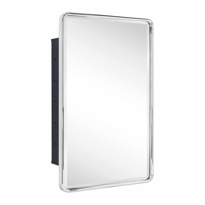 TEHOME Farmhouse Recessed Metal Bathroom Medicine Cabinets with Mirror