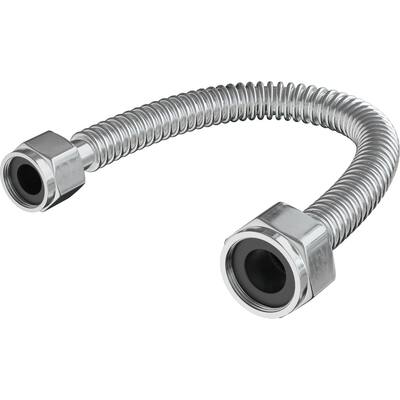 PROFLO 1" x 3/4" FIP 24" Stainless Steel COR Water Heater Connector