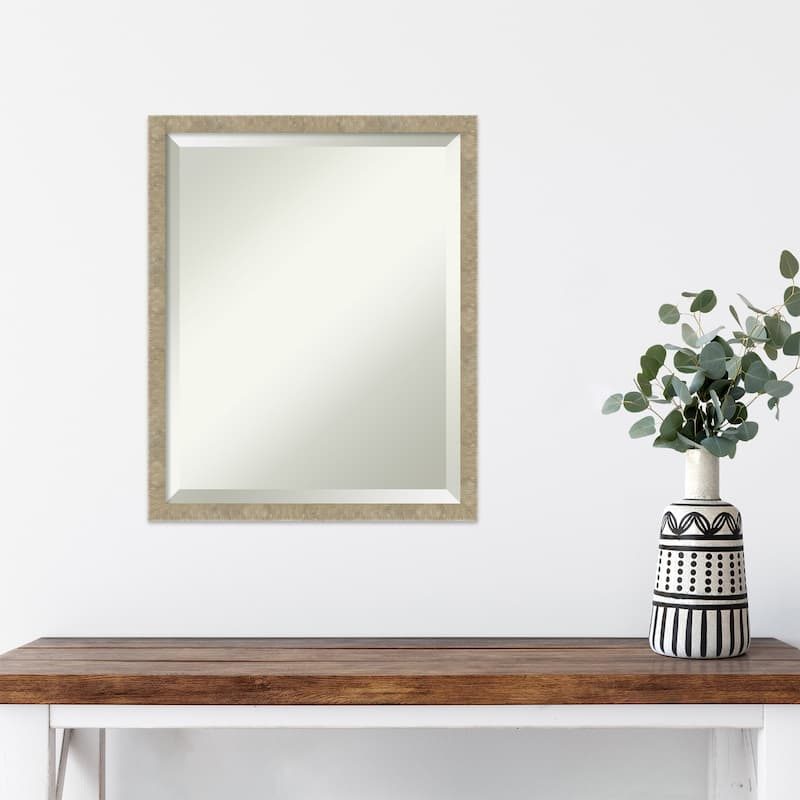 Beveled Wall Mirror - Jet Black Frame
