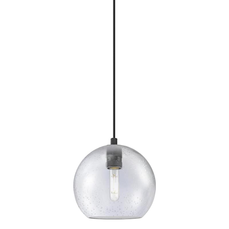 Innovations Lighting 434-1P-8-8 Crown Point Pendant Crown Point 8" - Matte Black / Seedy
