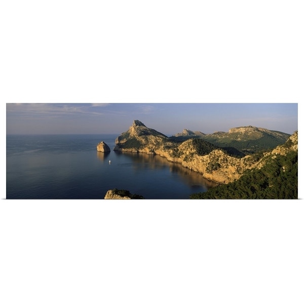 "Island in the sea, Cap De Formentor, Majorca, Balearic Islands, Spain" Poster Print