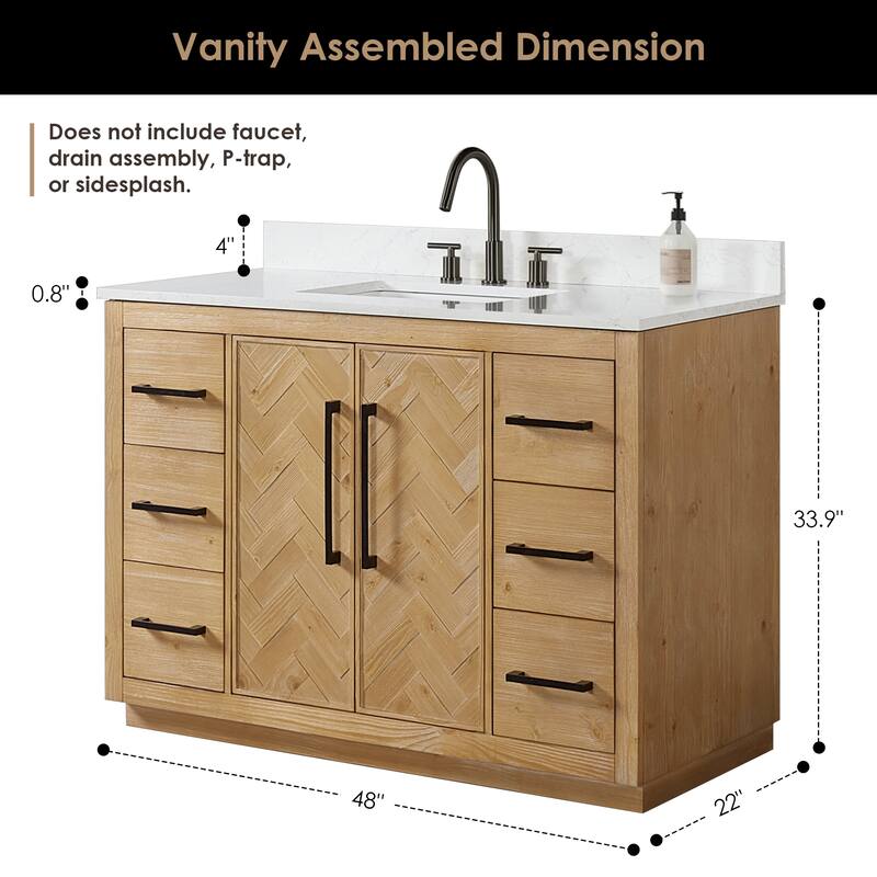 Altair Bellavia Bath Vanity in Weathered Fir with Mirror