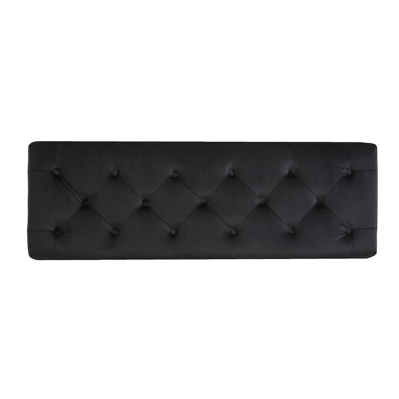 Upholstered Button Tufted Bench