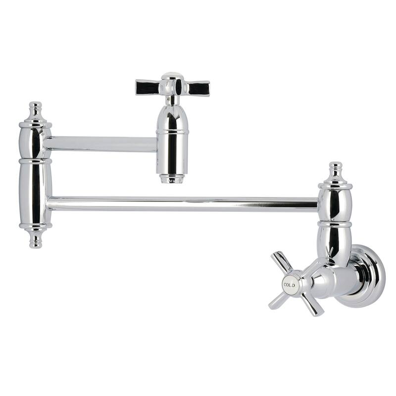 Kingston Brass KS310.ZX Millennium 3.8 GPM Wall Mounted Single Hole - Polished Chrome