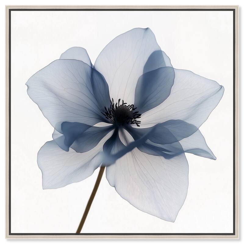 Morning Petalia II Canvas by Art Remedy - Silver - 12" x 12"
