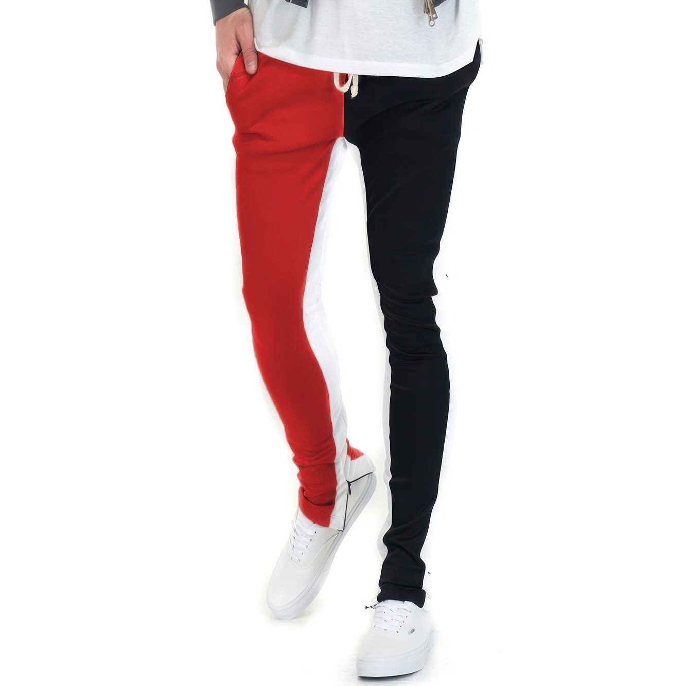 Two Tone Color Block Track Pant Jogger - Bed Bath & Beyond