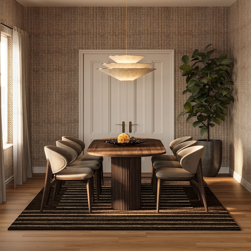 Carmeon Hamilton Solena Bohemian Geometric Wool Rug