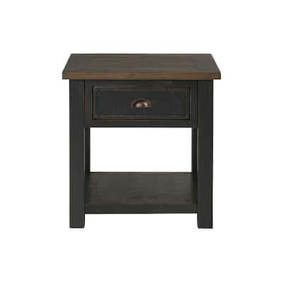 The Gray Barn Downington Solid Wood End Table