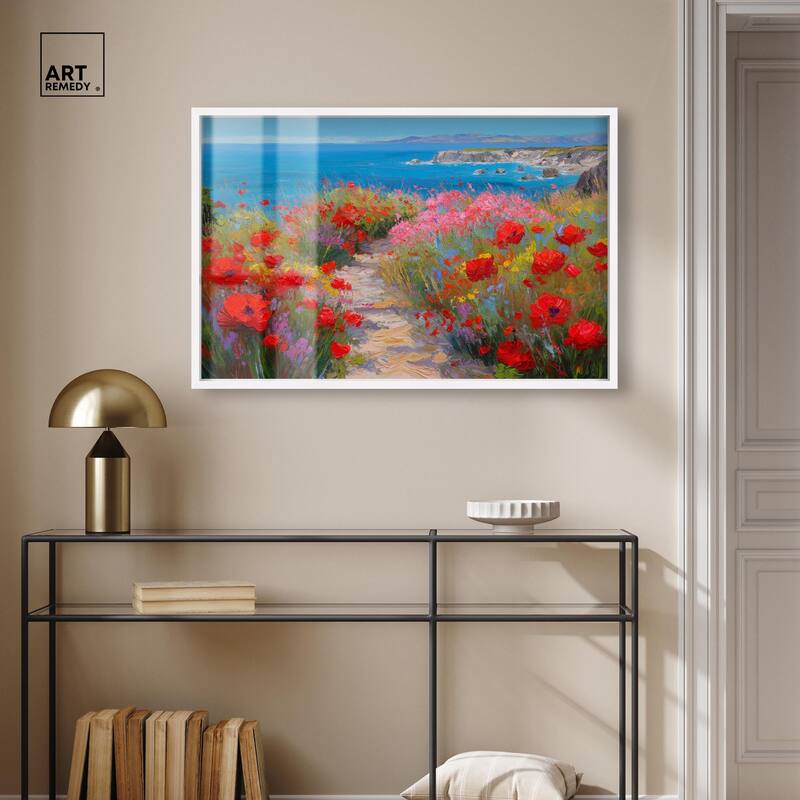 Ocean View Bloom I Shadowbox by Art Remedy