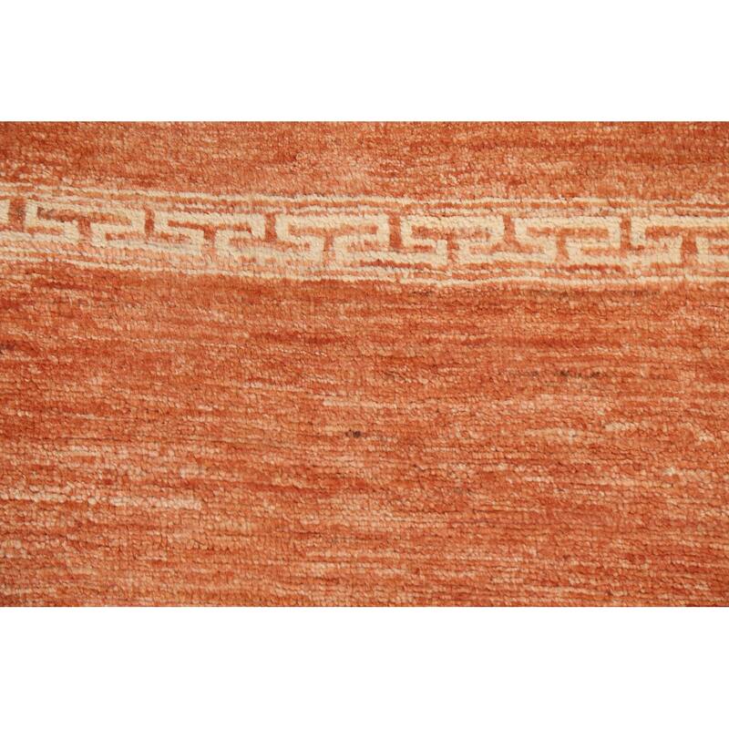 Geometric Bordered Gabbeh Kashkoli Runner Rug Wool Hand-knotted Carpet - 2'4" x 4'9"