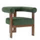 preview thumbnail 26 of 24, Gilbert Modern Upholstered Round Arm Accent Chair by Christopher Knight Home