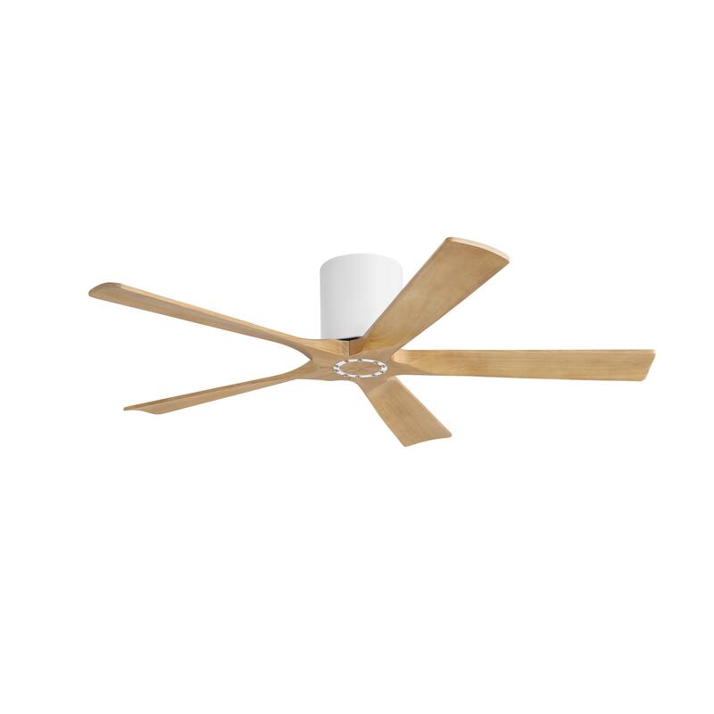 MLiAN 52 In. 5 Solid Wood Blades Indoor Ceiling Fan with Remote - 52 inch